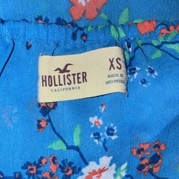 Hollister Blue Floral Tank Top - Picture 5 of 6
